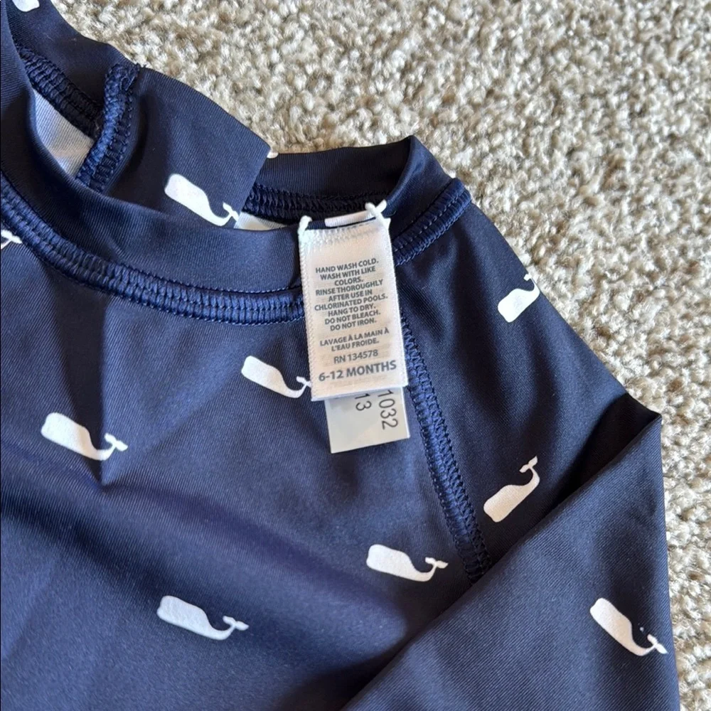 Kids Swim Set - Navy and Red Whale Design - Picture 3 of 8